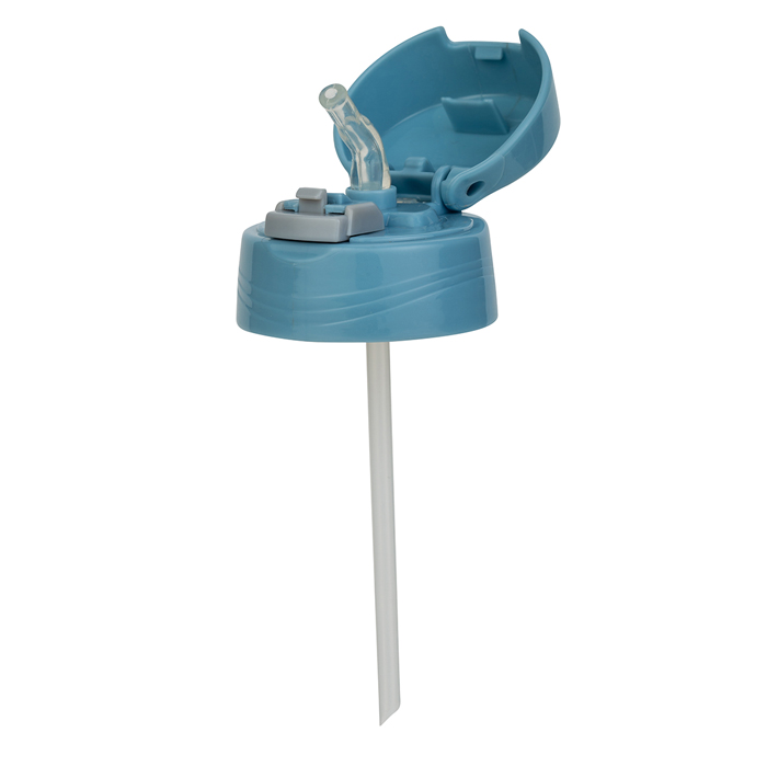 Ανταλλακτικό καπάκι με καλαμάκι "We Care" μπλε