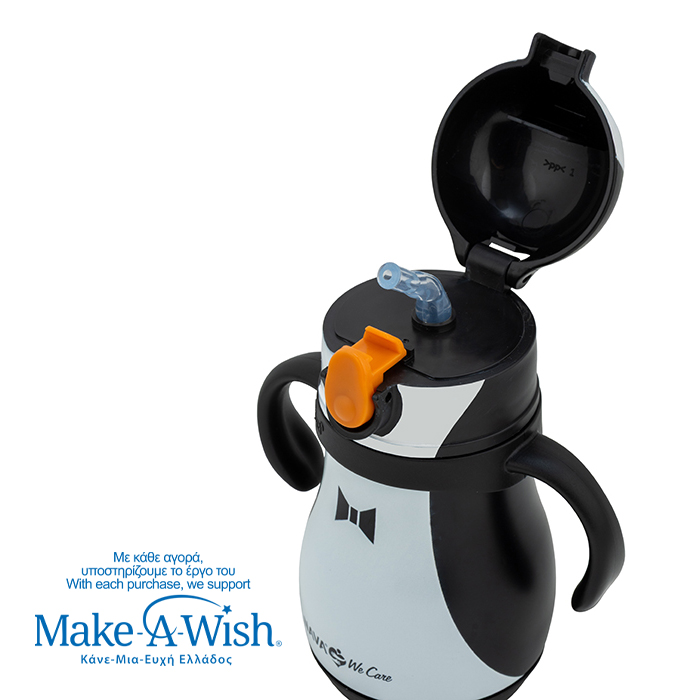 Θερμός μπουκάλι ανοξείδωτο "We Care", Penguin 300ml