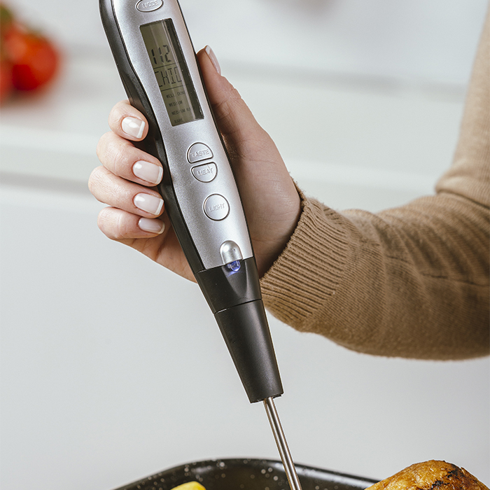 Meat Thermometer with Probe Fork Kitchen Thermometer Digital