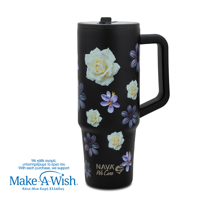 stainless-steel-thermos-tumbler-with-plastic-straw-we-care-black-floral-900ml