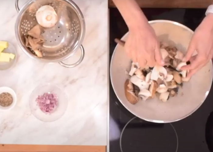 Ταλιατέλες με μανιτάρια και λούντζα από την Αθηνά Λοϊζίδου