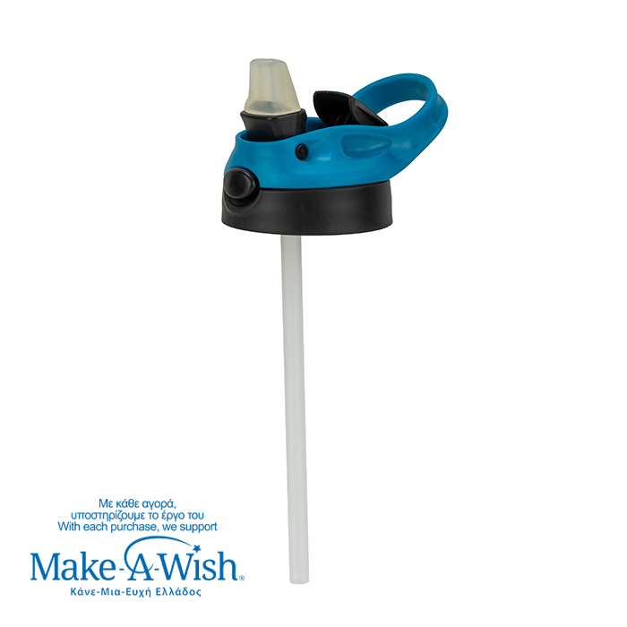 Ανταλλακτικό καπάκι με καλαμάκι "We Care" πετρόλ