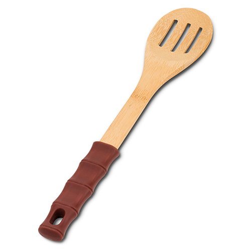 bamboo-slotted-serving-spoon-terrestrial-with-silicone-handle-32cm