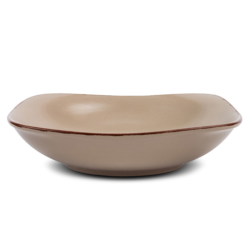 stoneware-square-plate-for-soup-brown-sugar-22cm