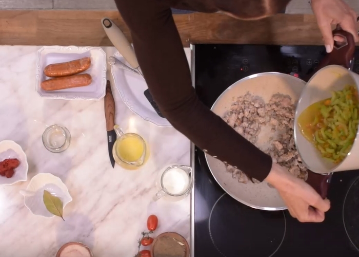 Πικάντικα μακαρόνια ταλιατέλες με κιμά από την Αθηνά Λοϊζίδου