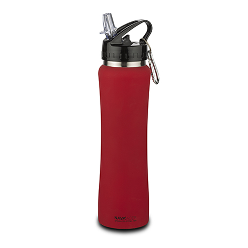stainless-steel-vacuum-travel-bottle-red-rubber-with-keychain-acer-500ml