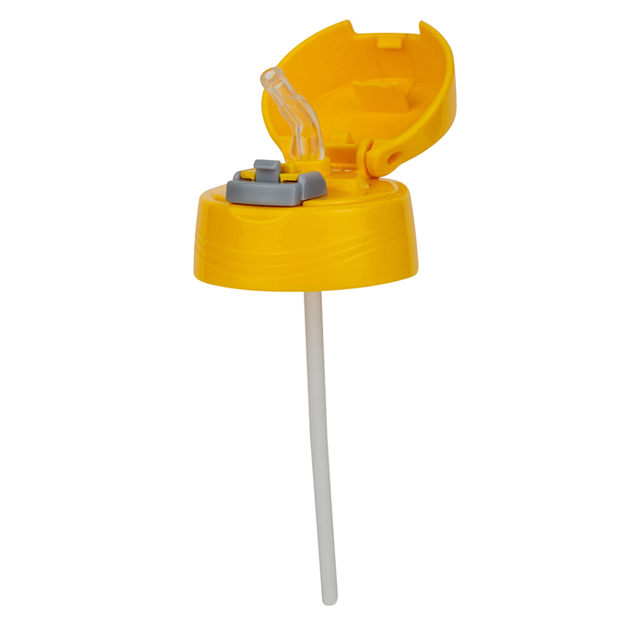 Ανταλλακτικό καπάκι με καλαμάκι "We Care" κίτρινο