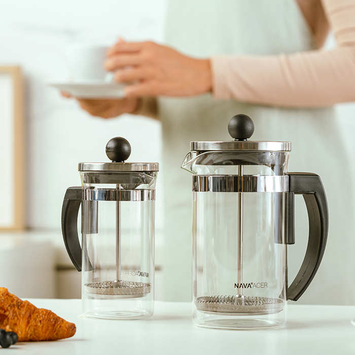 Tea and coffee maker with piston Misty 350ml by NAVA