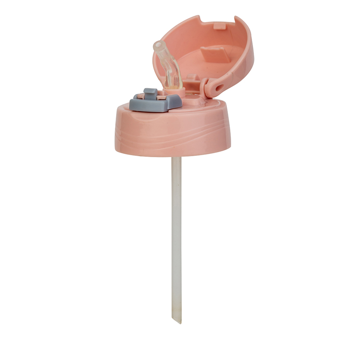 Ανταλλακτικό καπάκι με καλαμάκι "We Care" ροζ