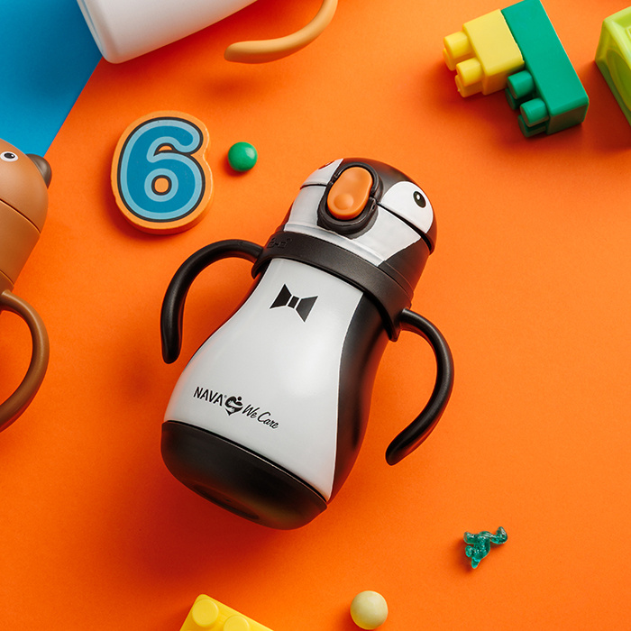 Θερμός μπουκάλι ανοξείδωτο "We Care", Penguin 300ml