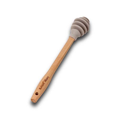 silicone-honey-dipper-with-wooden-handle-misty-16cm