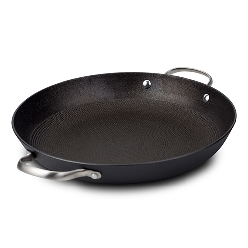 cast-iron-nonstick-double-handle-fry-pan-paella-pan-atlas-with-stainless-steel-handles26cm