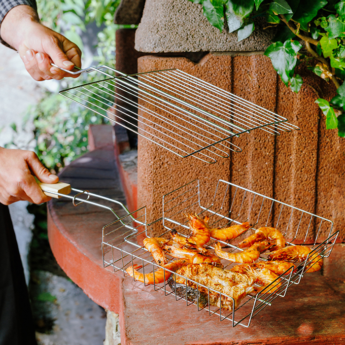 Σχάρα-καλάθι ψησίματος "BBQ Guru" μεταλλικό 40x30cm