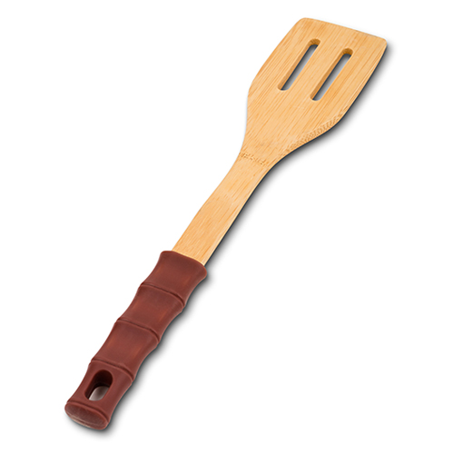 bamboo-slotted-serving-spatula-terrestrial-with-silicone-handle-305cm