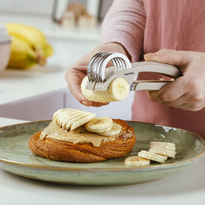Stainless Steel Spam Musubi Slicer & Mold – White – Also Slices Cheese, Banana, Lunchmeat